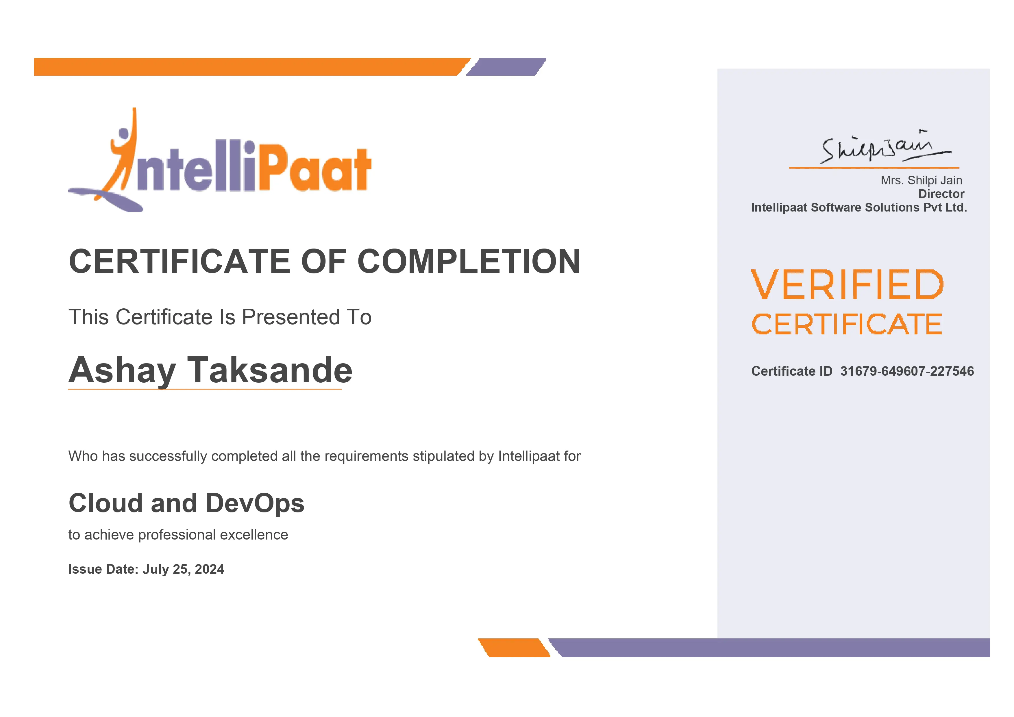 Intellipaat Cloud and DevOps